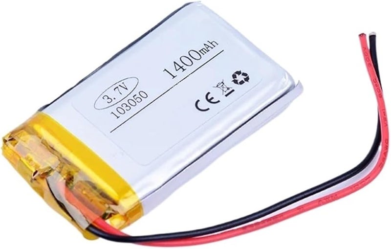 بطارية ليثيوم أيون 3.7 فولت 1400 مللي أمبير قابلة لإعادة الشحن خلية 103050 قطعة واحدة - Image 2