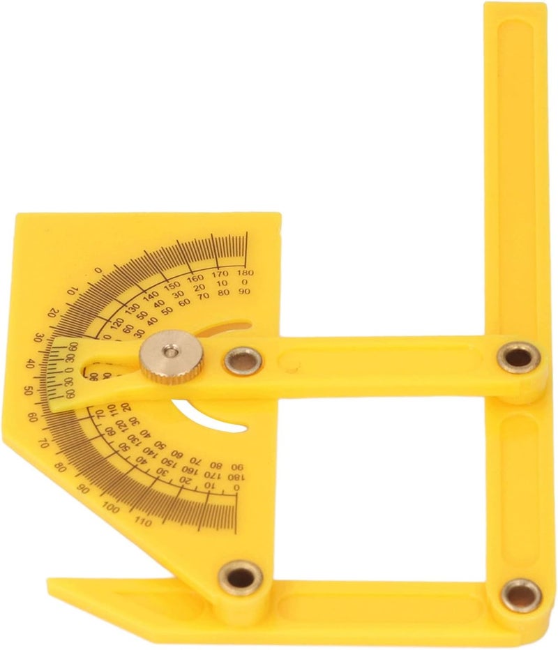 Generic Durable 0-180 Degree Protractor Angle for Fine Woodworking, Transfer Odd Angles to Miter Saw with Ease, Long Lasting ABS Material, 6.1 X 3.5in - Image 2