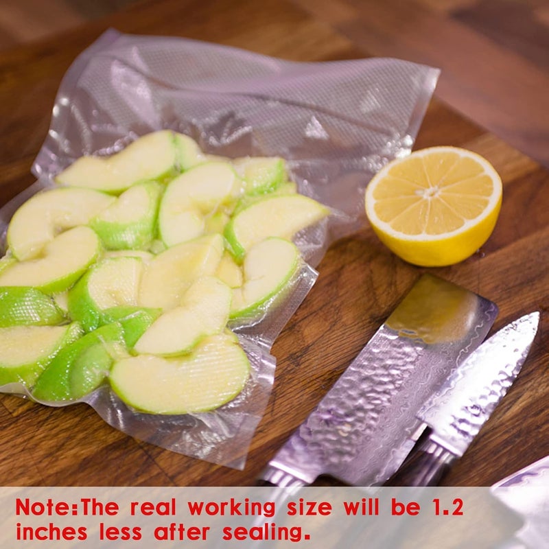 HUISPARK 4.7" x 7.8" Vacuum Sealer Bags,Heavy Duty Pre-Cut Design Commercial Grade Food Sealable Bag for Heat Seal Food Storage,Smell Proof Bags Boilsafe to 280°F Freezable, Resizable,Reuseable (100Pcs) - Image 5