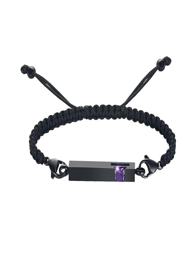Hearbeingt Cremation Urn Bracelet for Ashes for Men Women Adjustable Handmade Rope Urn Bracelet Bangle for Ashes Stainless Steel Memorial Ashes Bracelet Cremation Jewelry - Image 1