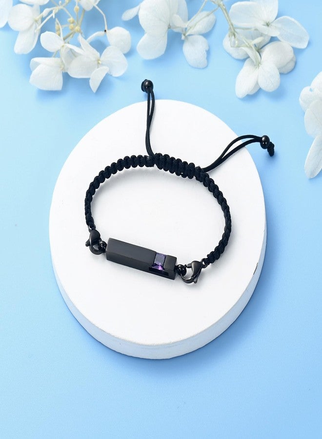 Hearbeingt Cremation Urn Bracelet for Ashes for Men Women Adjustable Handmade Rope Urn Bracelet Bangle for Ashes Stainless Steel Memorial Ashes Bracelet Cremation Jewelry - Image 2