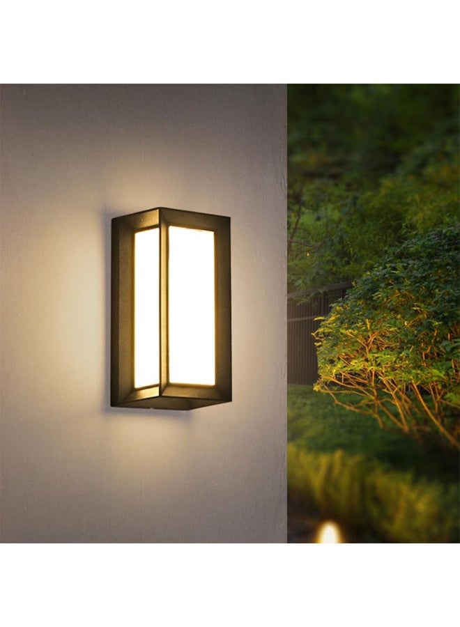 LZ Waterproof LED Outdoor Wall Lamp – Modern Minimalist Exterior Wall Light for Balcony, Hallway, Courtyard, Villa, Garden, Gate & Hotel – Black body, Energy-Saving, Durable Aluminium Body - Image 3