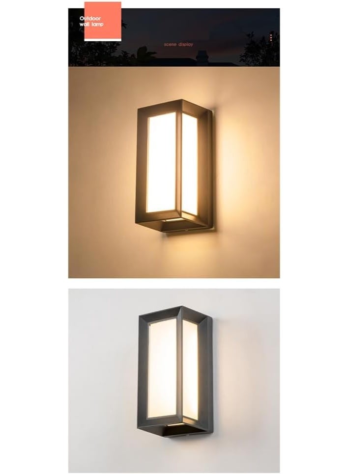 LZ Waterproof LED Outdoor Wall Lamp – Modern Minimalist Exterior Wall Light for Balcony, Hallway, Courtyard, Villa, Garden, Gate & Hotel – Black body, Energy-Saving, Durable Aluminium Body - Image 5