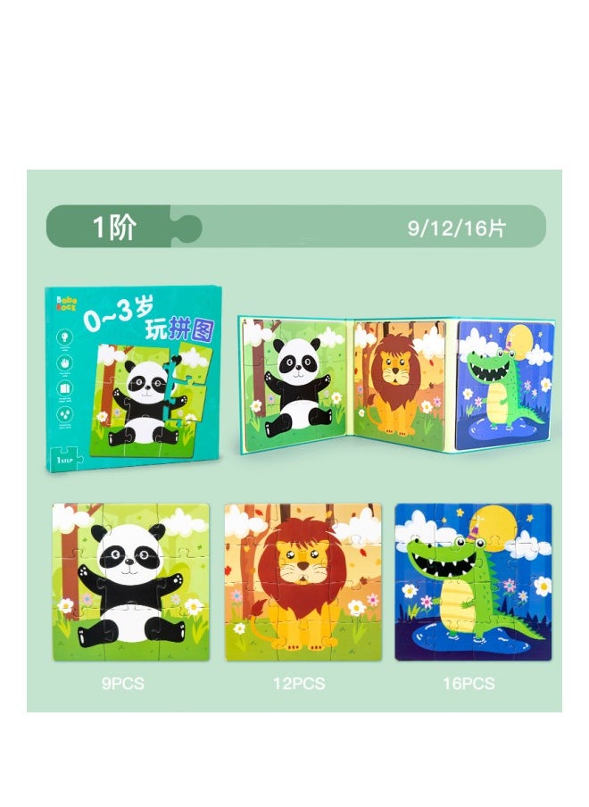 MIXDE - Wooden Puzzles for Kids,  Safe and Durable Wooden Jigsaw Puzzles, Preschool Educational Learning Toys Set, Animals Puzzles Early Educational Toy for Boys and Girls Ages 3-6 - Image 1