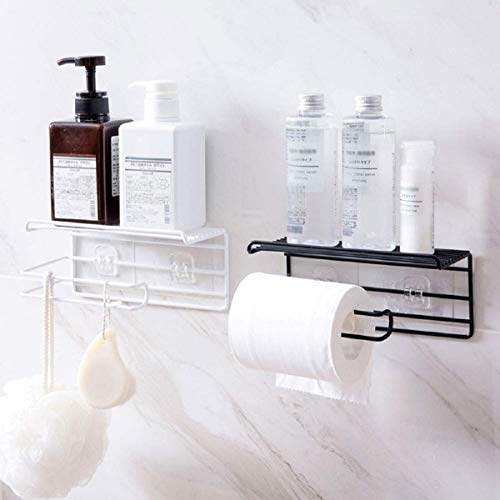 ADTALA Paper Towel Holders Wall Mounted Wrought Iron Free Punch Paper Roll Holder Bathroom Towel Household Rack for Bathroom Kitchen Garage Home Storage Hanger - Image 1
