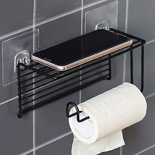 ADTALA Paper Towel Holders Wall Mounted Wrought Iron Free Punch Paper Roll Holder Bathroom Towel Household Rack for Bathroom Kitchen Garage Home Storage Hanger - Image 3