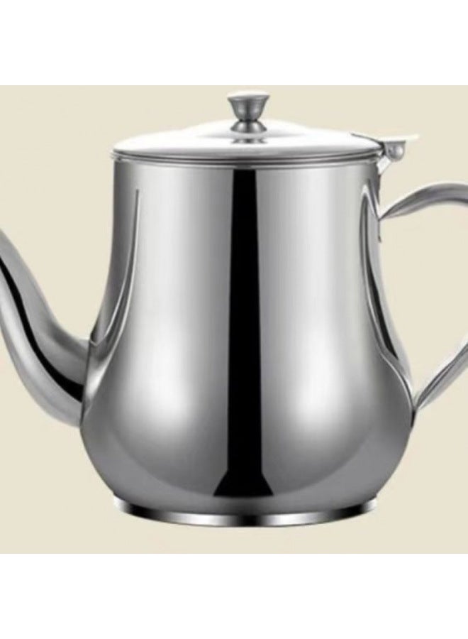 Stainless Steel Kettle Whistle Household Firewood Kettle Boiler Water Induction Cooker Gas Gas Stove Universal Old-fashioned Kettle-Color:Missing And Grabbing: [0.1l Ultra-small Size] No Sound + Very Thin And Short-Capacity:German Imported [304 Food Grade Stainless Steel] Limited Time - Image 1