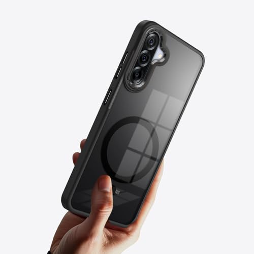 KARWAN Translucent Hybrid Back Case Cover Compatible with Samsung A36 Shockproof Case with Camera Protection, N52 Magnet Cover Case with Magnetic MagEaze Wireless Charging Cover (Black) - Image 5