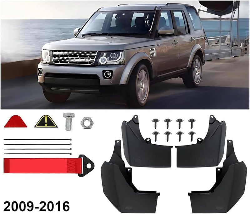 لاند روفر ديسكفري 4 LR4 2009-2016 واقيات الطين الأمامية والخلفية حمايات من الرش حزام القطر - Image 3