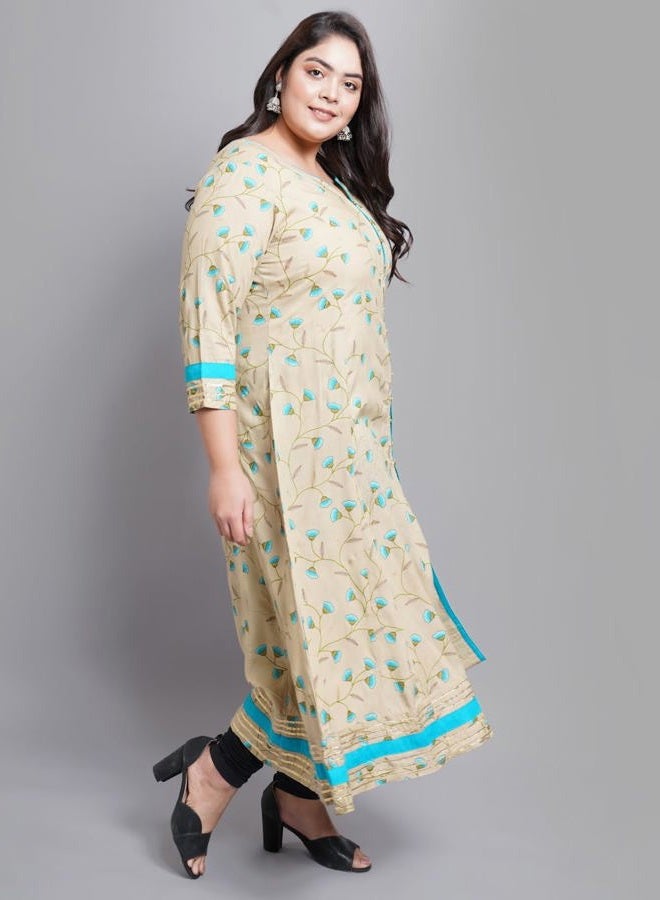 YASH GALLERY Women's Rayon Floral Printed Anarkali Kurta for Women - Image 2