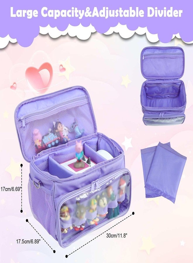 Demao Purple Carrying Case Compatible with Toniebox,Carrying Case for Toniebox Audio System & 30+ Characters for tonie, Large capacity with Adjustable Interval-Kids' Music Companion Case for Tonie - Image 2