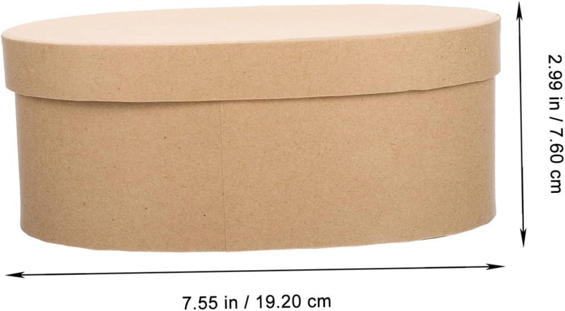 Hoement 3pcs Candy Holder Cookie Packaging Container Kraft Paper Dessert Boxes Favor Boxes for Parties Birthday - Image 3