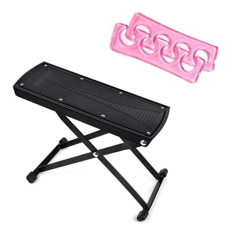 KADS KADS Pedicure Foot Rest with Toe Separator, Adjustable Foot Rest for Easy at Home Pedicures, No More Bending or Stretching Pedicure Tools, Non-Slip Sturdy Legs, Beauty Pedicure Kit