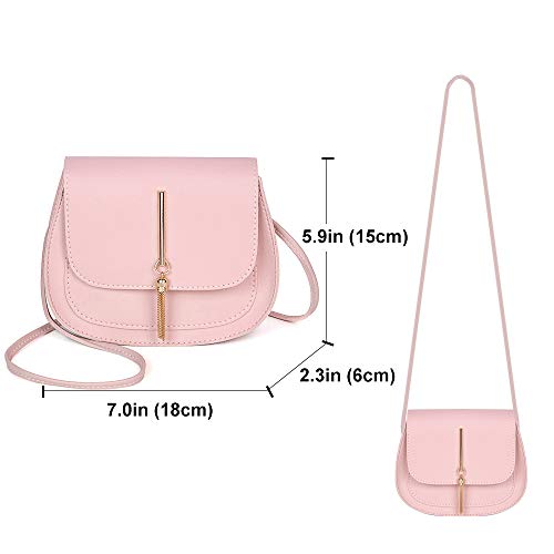 JienClound Little Girl's Purse Crossbody Purse Shoulder Bag Girls Over 12 Years Old (Pink) - Image 2