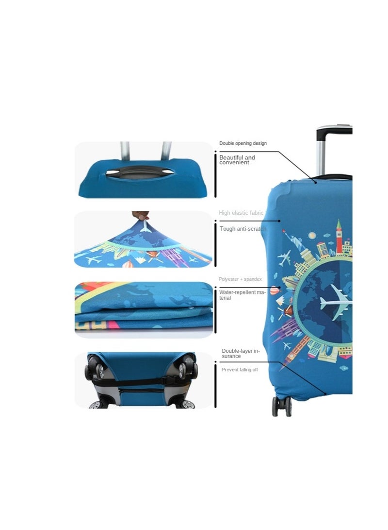 Y&D Kuromi Luggage Cover, Water-Washable Suitcase Cover, Spandex Elastic Luggage Protective Covers Travel Accessories Suitable for 18-32 Inch Trolley Case for Business Trip School Daily Using - Image 3