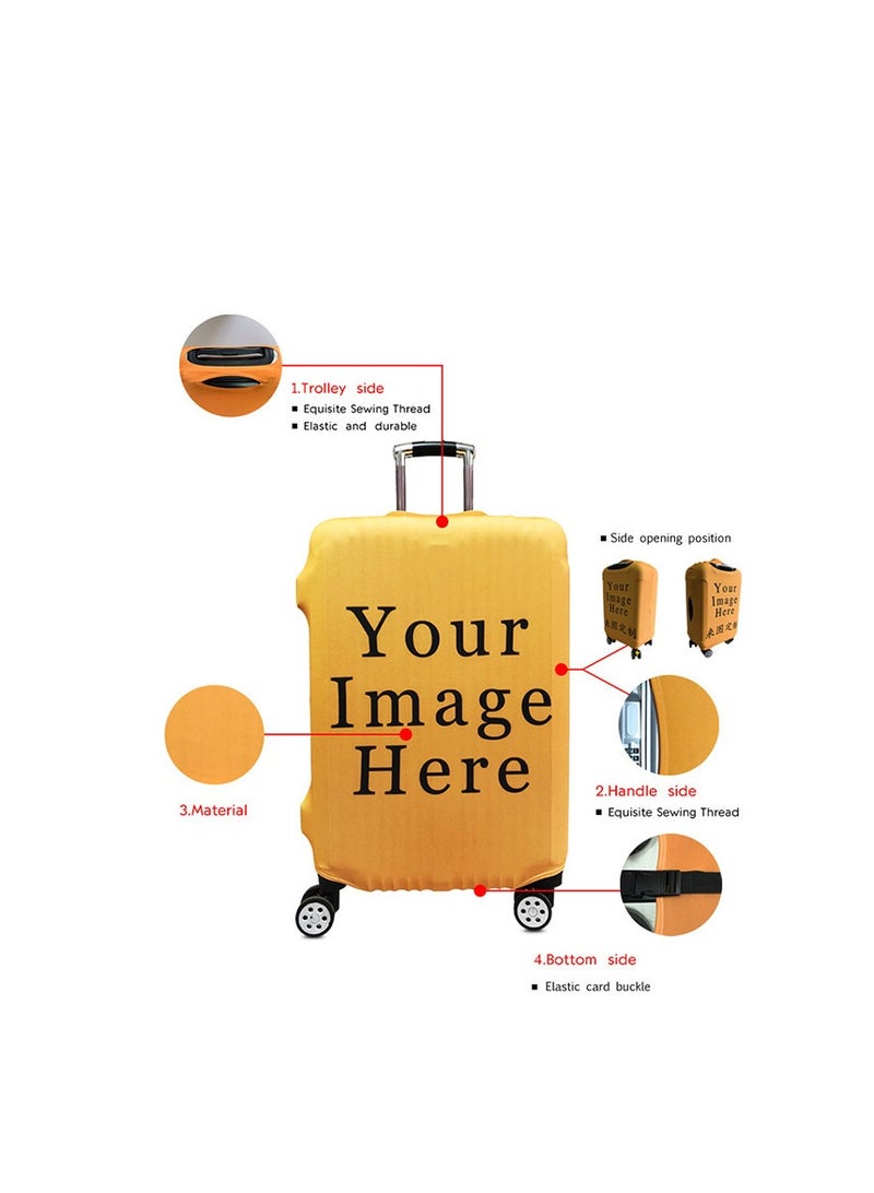 Y&D Kuromi Luggage Cover, Water-Washable Suitcase Cover, Spandex Elastic Luggage Protective Covers Travel Accessories Suitable for 18-32 Inch Trolley Case for Business Trip School Daily Using - Image 4