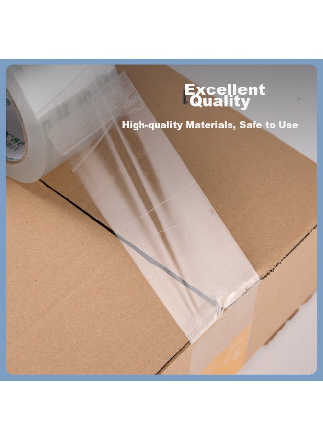 كوميكس Comix شريط لاصق شفاف/شريط عريض/شريط تغليف، شريط تغليف سريع، شفاف، 6 لفات، عرض 60mm*100y*45um، طول 91.4 متر/لفة، Ep002 - Image 2