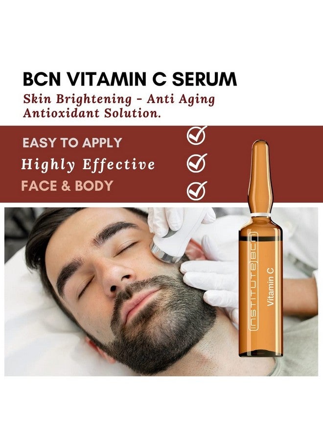 INSTITUTE BCN Vitamin C Serum Ampoules Pure Vitamin C Serum For Face 20% Skin Brightening Dark Spot Correcting Anti Ageing Serum Made In Spain 10 X 5 Ml. - Image 3