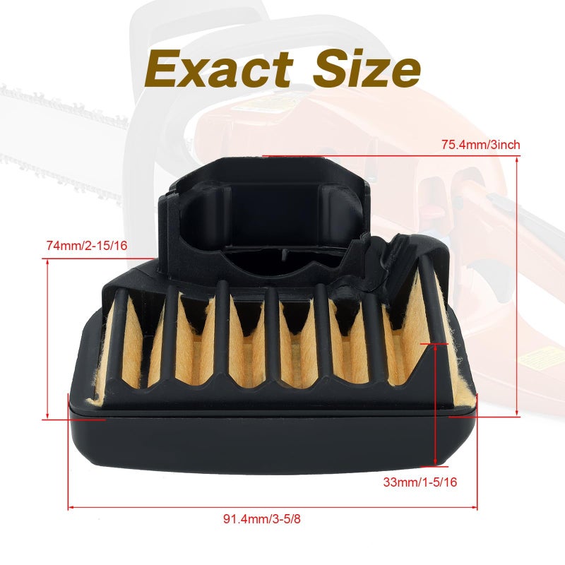 Harbot 455 Air Filter Tune Up Kit for Husqvarna 455 Rancher 460 Rancher 460 455E 461 Chainsaw 537255701 Maintenance Kit with Fuel Filter Spark Plug Primer Pump Fuel Line Parts Easy-to-Install - Image 2