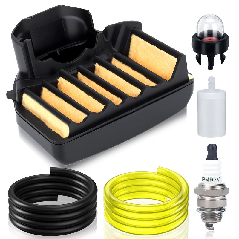 Harbot 455 Air Filter Tune Up Kit for Husqvarna 455 Rancher 460 Rancher 460 455E 461 Chainsaw 537255701 Maintenance Kit with Fuel Filter Spark Plug Primer Pump Fuel Line Parts Easy-to-Install - Image 1