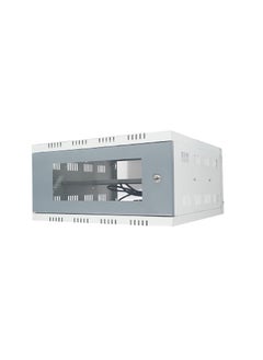 Sanmark Sanmark 3U CCTV DVR RackServerNVRNetwork Protector Rack Transparent Glass Door with 3 Power Socket Plug Cabinet Box Metal 3U Size40cm X 40cm X 20cm  - Image 1