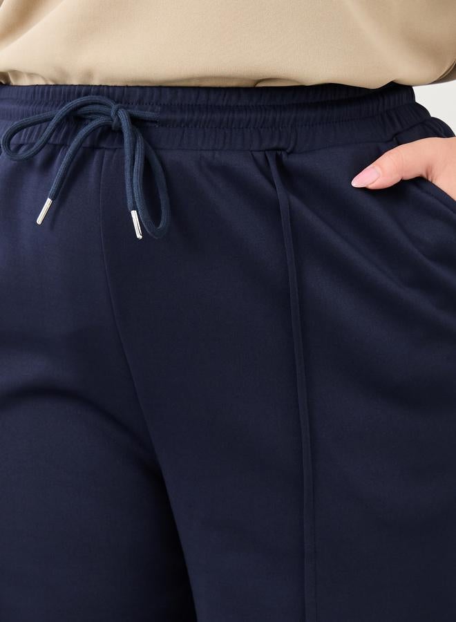 ستايلي ستيلاي بلس بنطلون رياضي واسع الساق مع تفاصيل ثنيات - Image 3