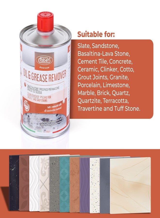 FABER Oil & Grease Stain Remover - Marble & Granite Cleaner - Easy to Use on Vertical Surfaces - Fast Acting Specific for Greasy and Oily Stains - Oil Spot Driveway Remover - 500ML - Image 4