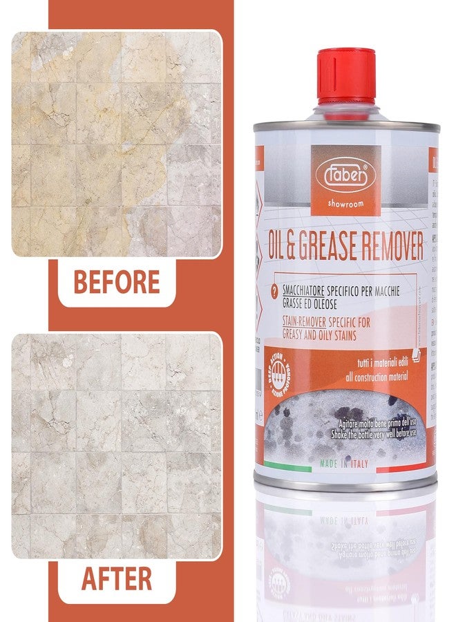 FABER Oil & Grease Stain Remover - Marble & Granite Cleaner - Easy to Use on Vertical Surfaces - Fast Acting Specific for Greasy and Oily Stains - Oil Spot Driveway Remover - 500ML - Image 5