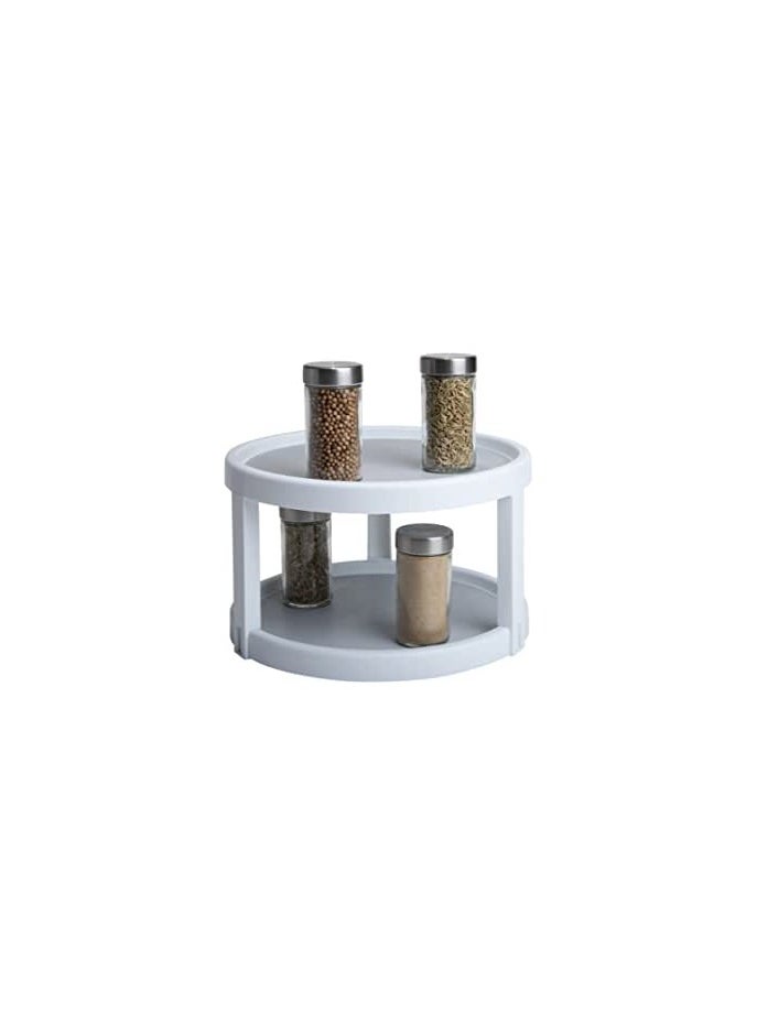 Spaceshoop Turntable Rotating Spice Rack Non Skid Cabinet Turntable Kitchen Organizer Storage Tray for Cabinet  Pantry  Refrigerato  Countertop Bathroom  - Image 1
