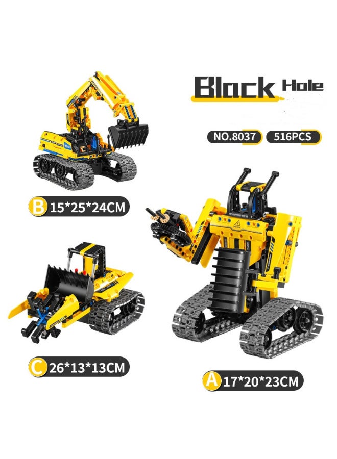 ZESITH STEM Programmable Remote Control Excavator, Electric Construction Block Toy for Kids Boys - Image 1