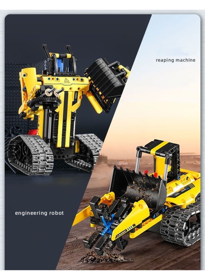 ZESITH STEM Programmable Remote Control Excavator, Electric Construction Block Toy for Kids Boys - Image 3