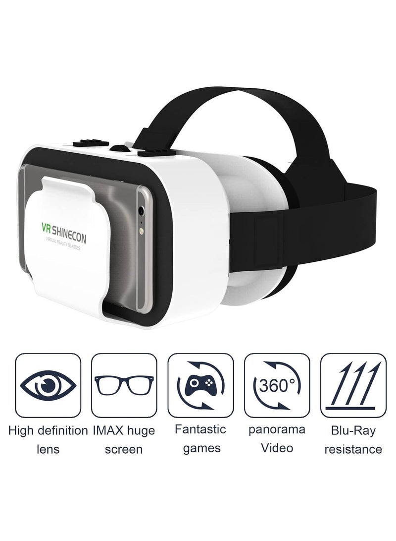 Zikra 3D Virtual Reality Headset with Bluetooth Remote Control, Fully Compatible with 4.7-6.5 Inch iPhone and Android Smartphones, Ideal for Immersive Gaming and Movies, Perfect Gift for Kids and Adults - Image 5