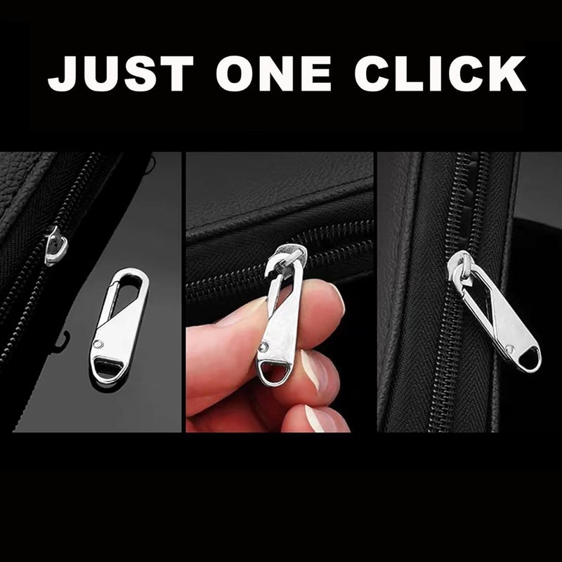 DHANHAR Small Zipper Carabiner Clips, 2 Pcs Elegant Zinc Alloy Zipper Pull Replacement for Travel, Commuting and Camping, Universal Zip Puller Replacement for Handbags, Jackets, Purse, Boots, Pants - Image 3