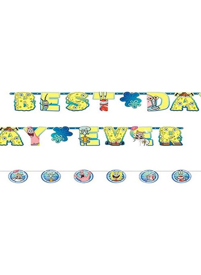 Amscan Spongebob Letter Banners ; 10 1/2X 10" ; 2 Pcs - Image 2