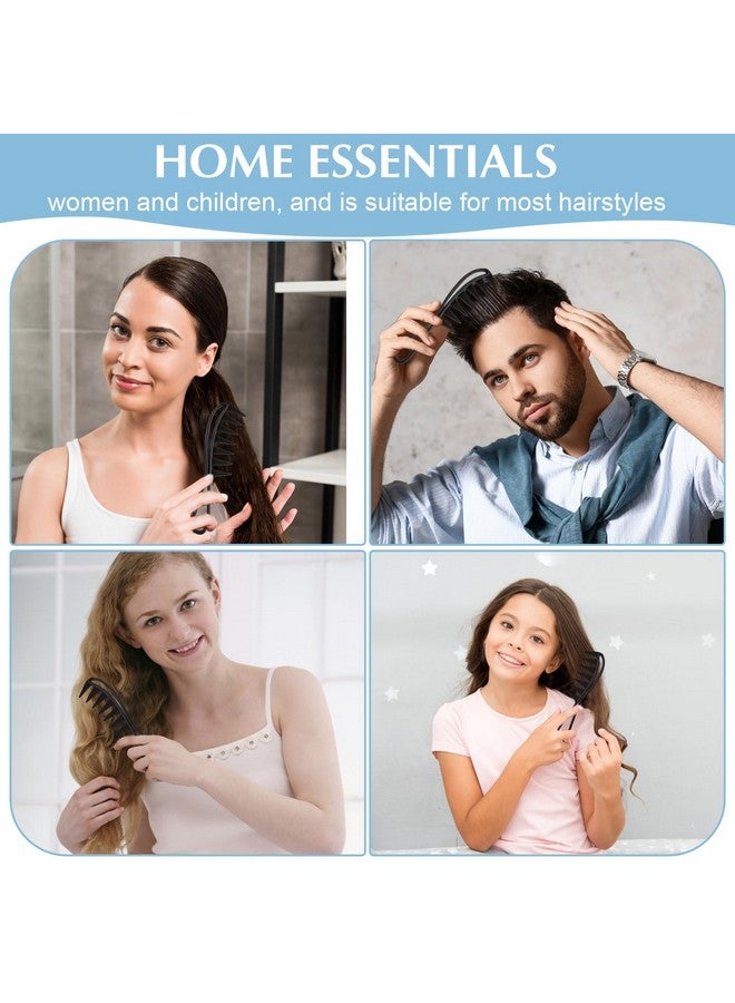 ولهيف مشط واسع الأسنان بأسنان القرش، أمشاط شعر احترافية لصالونات التجميل الأفرو، أداة تصفيف الشعر الاستاتيكية، ملحقات تصفيف الشعر للرجال والنساء، شعر مستعار مموج رطب - Image 5