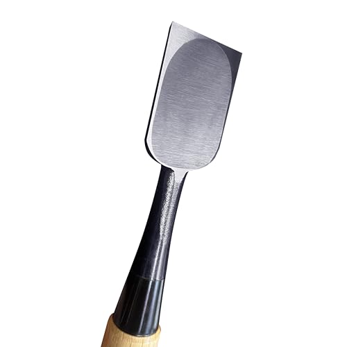 KAKURI Japanese Wood Chisel 42mm (1.65") for Woodworking, Made in JAPAN, Oire Nomi Japanese Woodworking Tool, Sharp Japanese Carbon Steel, White Oak Wood Handle - Image 3