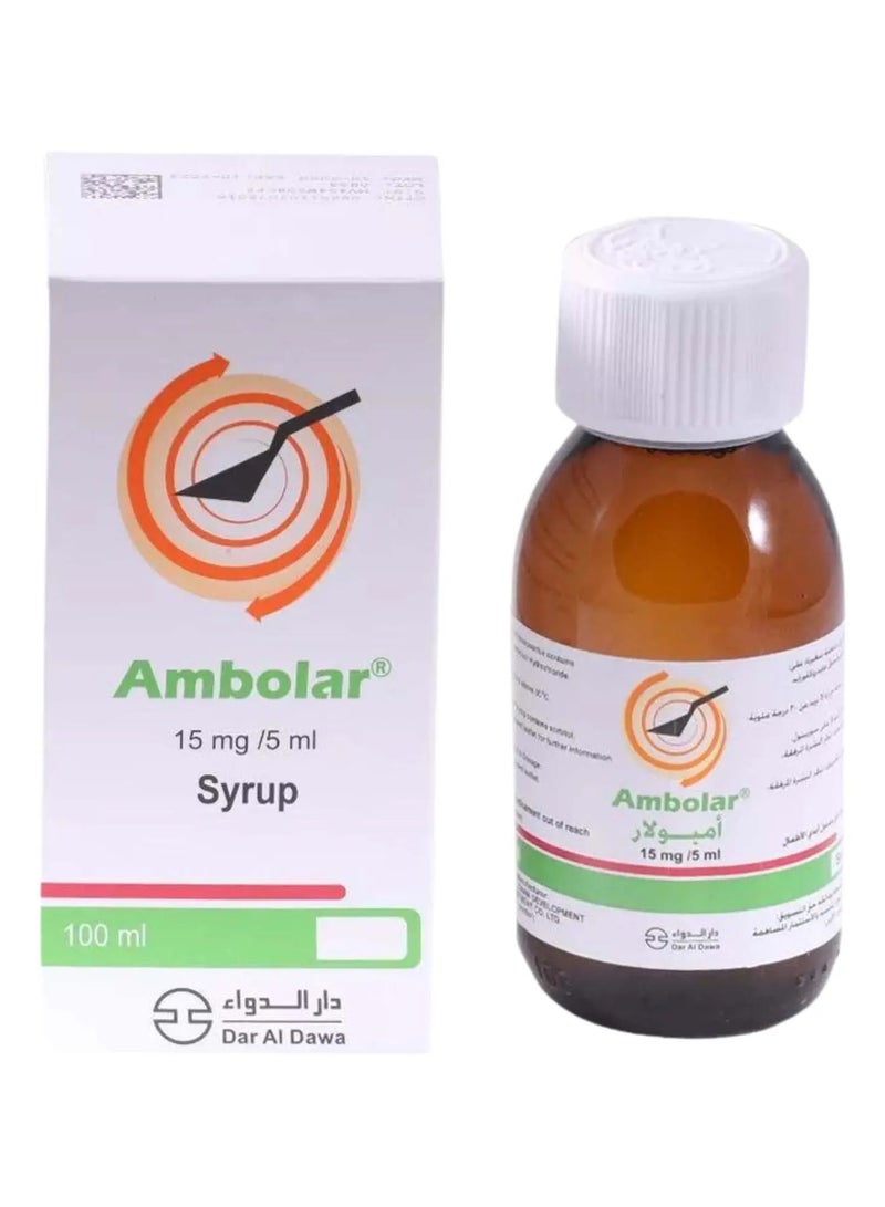 AMBOLAR Ambolar 15mg/5 ml Cough Syrup 100ml 
