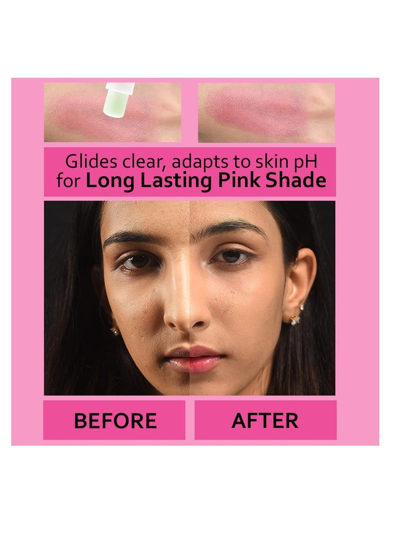 LAVENZA - Lavenza pH Based Natural Pink Lipstain and Lip Balm  2in1 Long Lasting PINK shade Nourishing  Water Proof Vegan With Grapeseed Oil and Plant Butters  Filler and Synthetic Base FREE   5 gm - Image 1