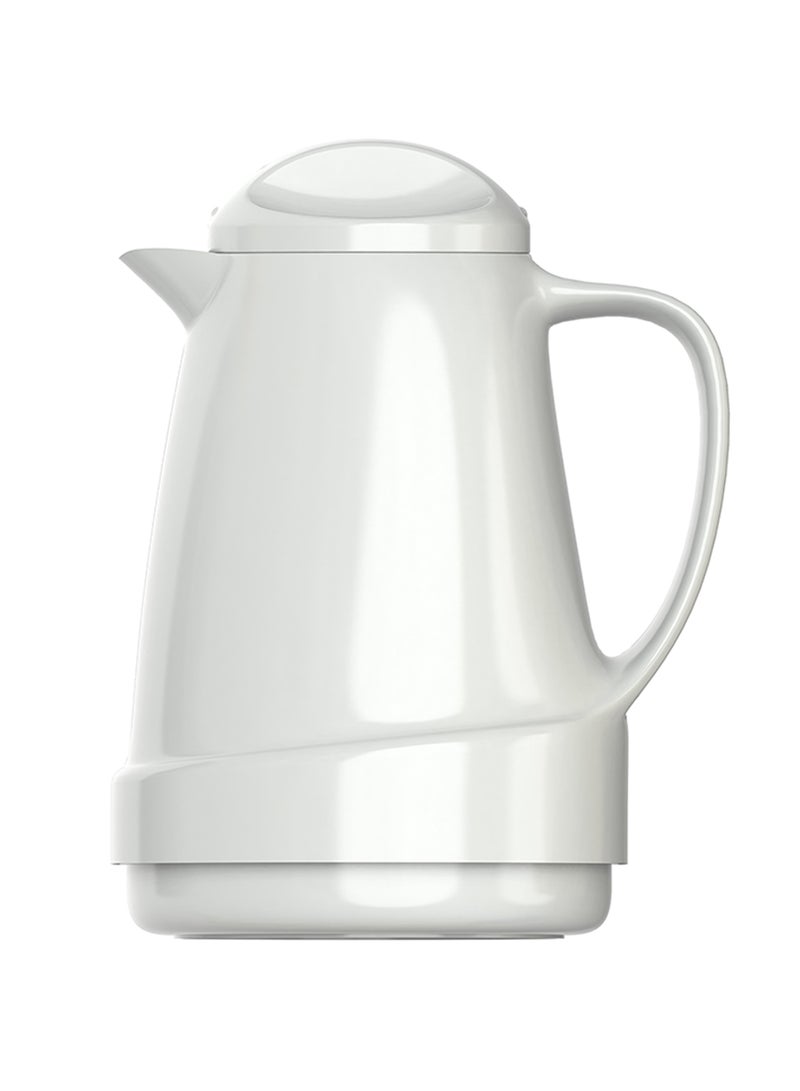 BLACKSTONE 600ml Stainless Steel White Vacuum Flask with Leak Proof Thermos Coffee Carafe Pitcher for Hot and Cold Beverages Home Office Daily Use - Image 1