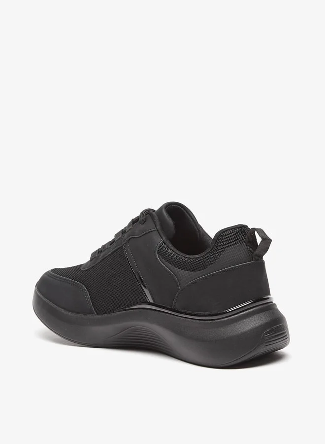 Flora Bella By Shoexpress Logo Detail Sports Shoes with Lace-Up Closure