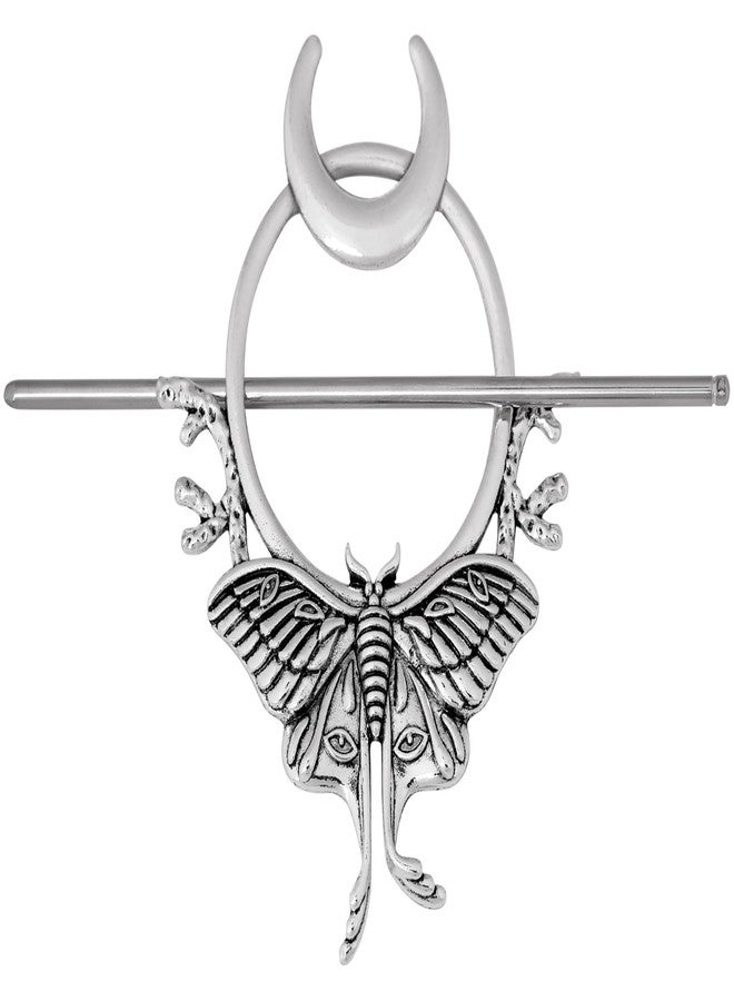 HAQUIL Vintage Luna Moth Eye Crescent Moon Hairpin, Retro Decorative Hair Accessory - Image 1