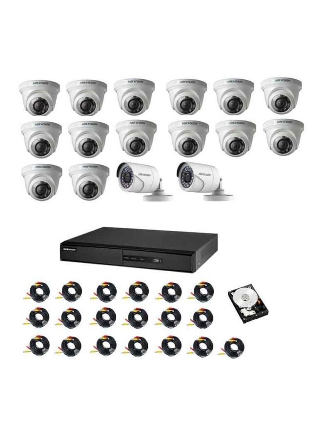 هيكفيجن Hikvision 16 Channel Dvr K1 Surveillance Camera Kit 20 M
