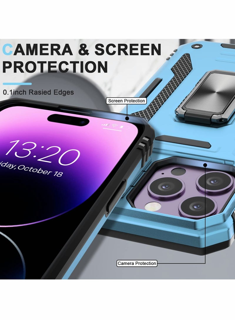 Excefore Case for iPhone 14 Pro Max Case with Camera Cover, Cover with Screen Protector Heavy Dut Protective Phone Case with Kickstand for Apple iPhone 14 Pro Max - Image 2