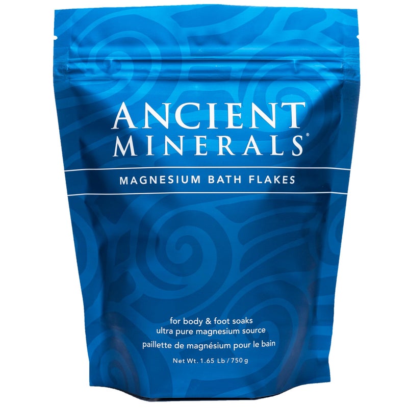 Ancient Minerals Magnesium Bath Flakes of Pure Genuine Zechstein Chloride - Resealable Magnesium Supplement Bag That Will Outperform Leading Epsom Salts 1.65 lbs - Image 1