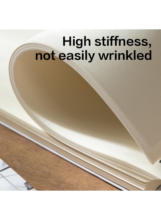 Deli EC361 Dmast A4 Sketch Book – 60 Sheets, 160gsm Heavyweight Drawing Paper, Spiral Bound Hardcover Sketchpad for Artists & Designers. - Image 3