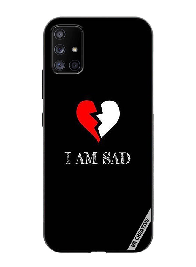VR CREATIVE Protective Case Cover For Samsung Galaxy A71 5G I Am Sad Design Multicolour - Image 1