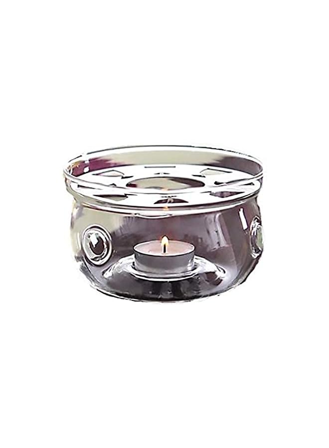 The Bros Glass Teapot Tealight Candle Tea Warmer – Flat Bottom Burner - Image 2