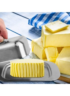 Oasisgalore Butter Tray, Durable Stainless Steel Butter Dish with Lid,(7.3*4.9*2.2in)  - Image 5