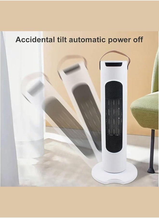 Executive LLC 2000W Heat Setting Remote Control 60° Oscillation White Ceramic Fan Heater Quiet Energy Efficient Heating  for Office Room Desk Indoor Use  - Image 5