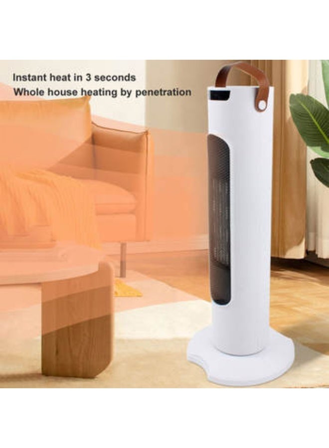 Executive LLC 2000W Heat Setting Remote Control 60° Oscillation White Ceramic Fan Heater Quiet Energy Efficient Heating  for Office Room Desk Indoor Use - Image 4